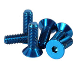 NRG Steering Wheel Screw Upgrade Kit (Conical) - Blue SWS-100BL