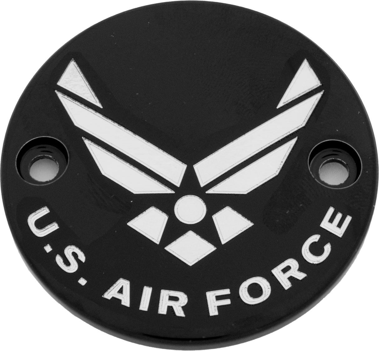CUSTOM ENGRAVING M8 Timer Cover Air Force Black AIRF04-63BG