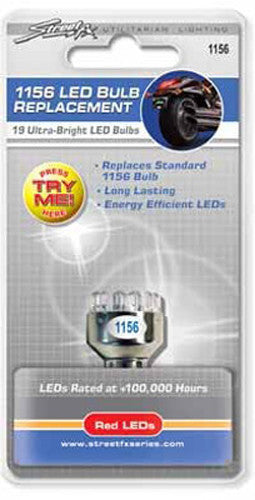 STREETFX Led Replacement Bulb 1156 Red 1044322