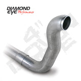 Diamond Eye DWNP 4in TB SGL W/ HX40 FLANGE AL DODGE 5.9L 2500/3500 89-93 4X4 ONLY 220105