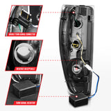 ANZO 2004-2012 Chevrolet Colorado/ GMC Canyon LED Tail Lights w/ Light Bar Black Housing Smoke Lens 311383