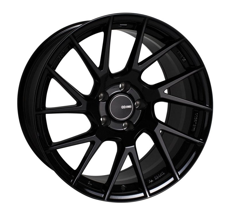 Enkei TM7 18x9.5 5x114.3 38mm Offset 72.6mm Bore Gloss Black Wheel 507-895-6538BK