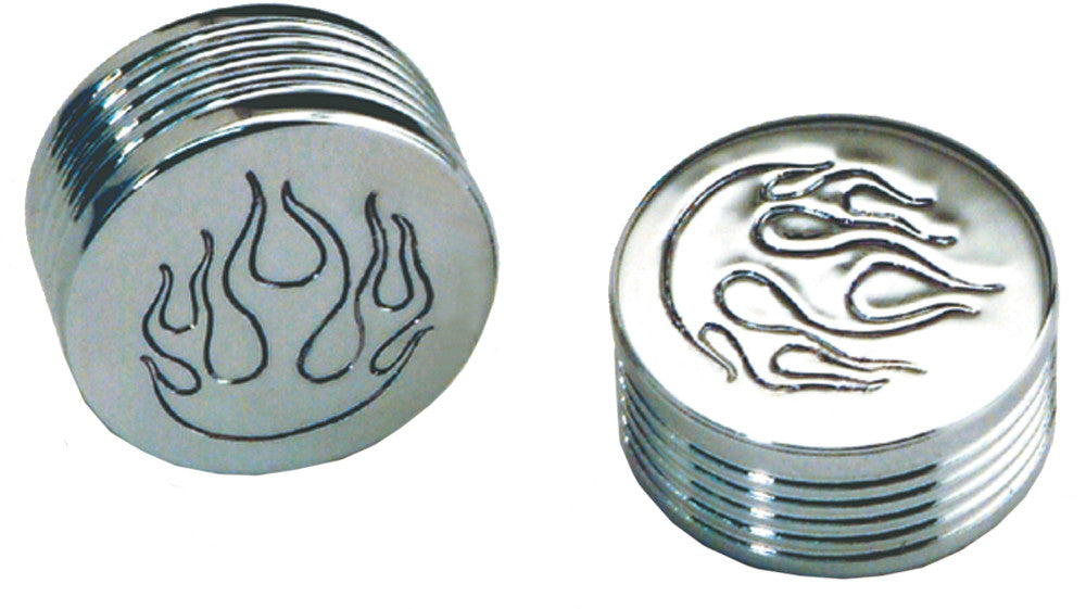 CY-CHROME Bolt Cover M10 Flame Button Head 4/Pk MCS051