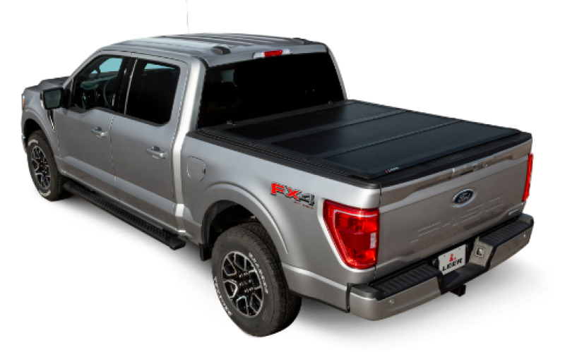 LEER 2016+ Toyota Tacoma Double Cab HF350M 5Ft 2In Tonneau Cover - Folding Compact Short Bed 631286