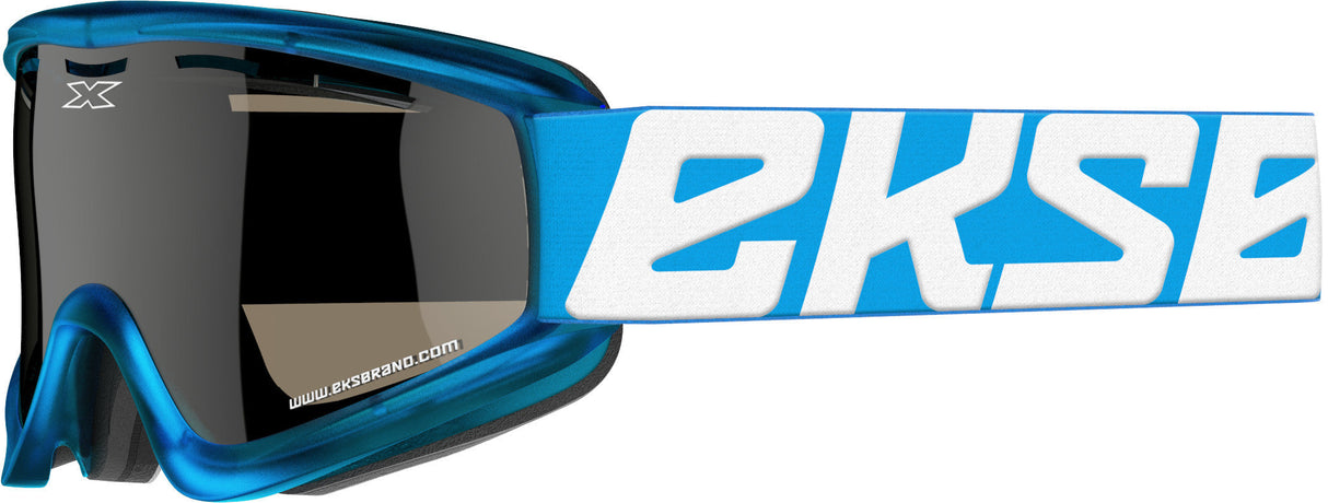 EKS BRAND Otg Liquid Cyan Vented Clear & Smoked Lens 067-60805