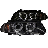 ANZO 1999-2001 BMW 3 Series E46 Projector Headlights w/ Halo Black (CCFL) 121261
