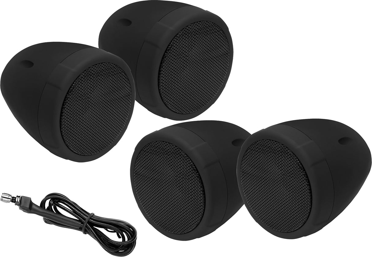 BOSS AUDIO 4 Speaker Bt Amplified Kit Black MCBK475BA