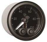 Autometer Stack Instruments Pro Control 52mm 0-100 PSI Oil Pressure Gauge - Black (1/8in NPTF Male) ST3502