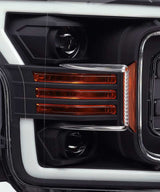 AlphaRex 18-19 Ford F-150 PRO-Series Proj Headlights Plank Style Matte Blk w/Activ Light/Seq Signal 880186