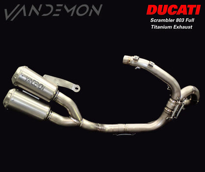 Vandemon  Ducati Scrambler & Cafe Racer 803cc 2015-20 Titanium Exhaust DUC803SCRTIEXHA