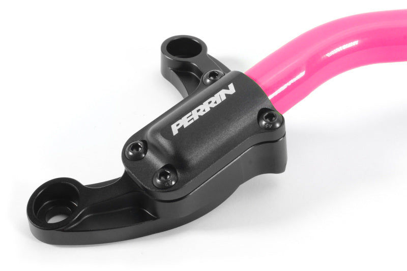 Perrin 2022 Subaru WRX Strut Brace w/ Billet Feet -  Hyper Pink PSP-SUS-061HP
