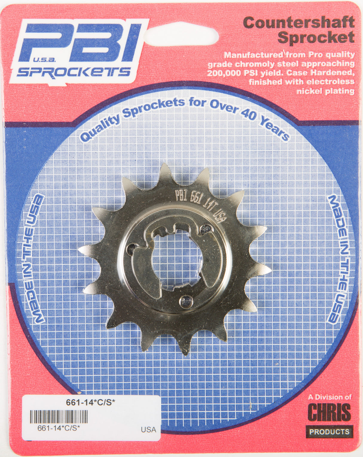 PBIFront Cs Sprocket Steel 14t-520 Suz661-14