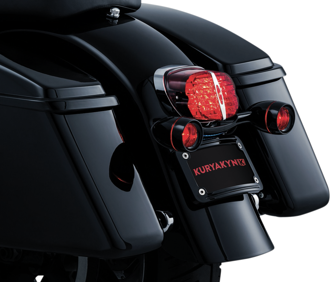 KURYAKYN Bullet Light Rear Turn Signal Bars - Black 5405