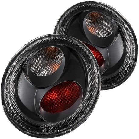 ANZO 1998-2005 Volkswagen Beetle Taillights Black 221119