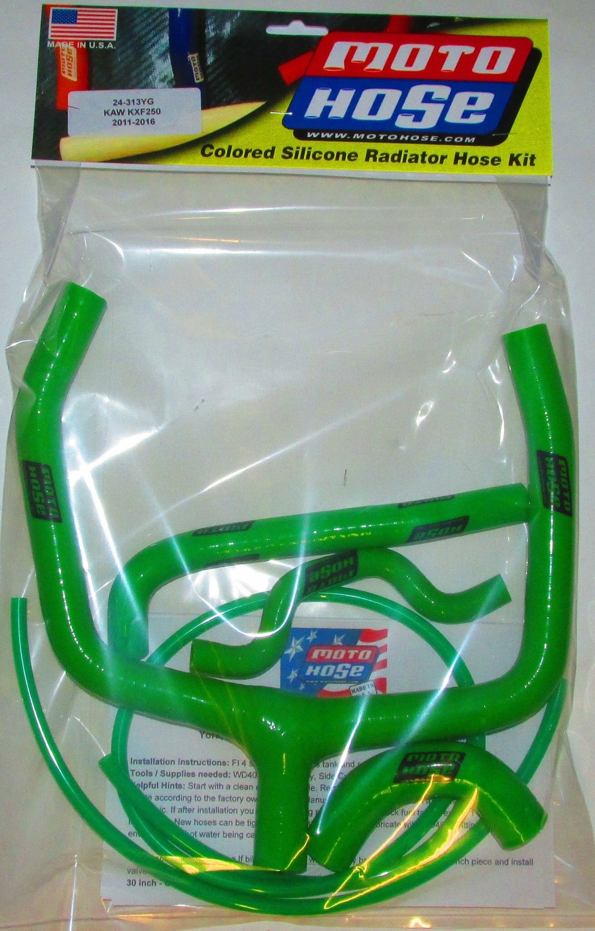 MOTO HOSEY Hose Kit Green Kaw24-329YG