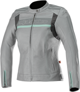 IN STOCK ALPINESTARS Stella Dyno v2 Jacket - Gray/Aqua - US 2 / EU 38 3112518-904-38 004025524 2813-0798