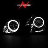 ANZO 1998-2005 Lexus Gs300 Projector Headlights w/ Halo Chrome 121143