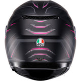 AGV Helmet K3 Syth Matte Black/Pink Xs 2118381004-025-XS
