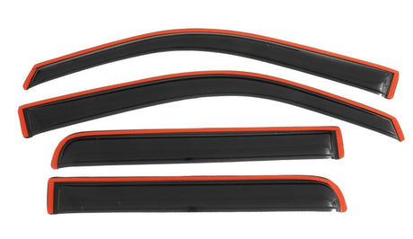 AVS 09-14 Ford F-150 Supercrew Ventvisor In-Channel Front & Rear Window Deflectors 4pc - Smoke 194155