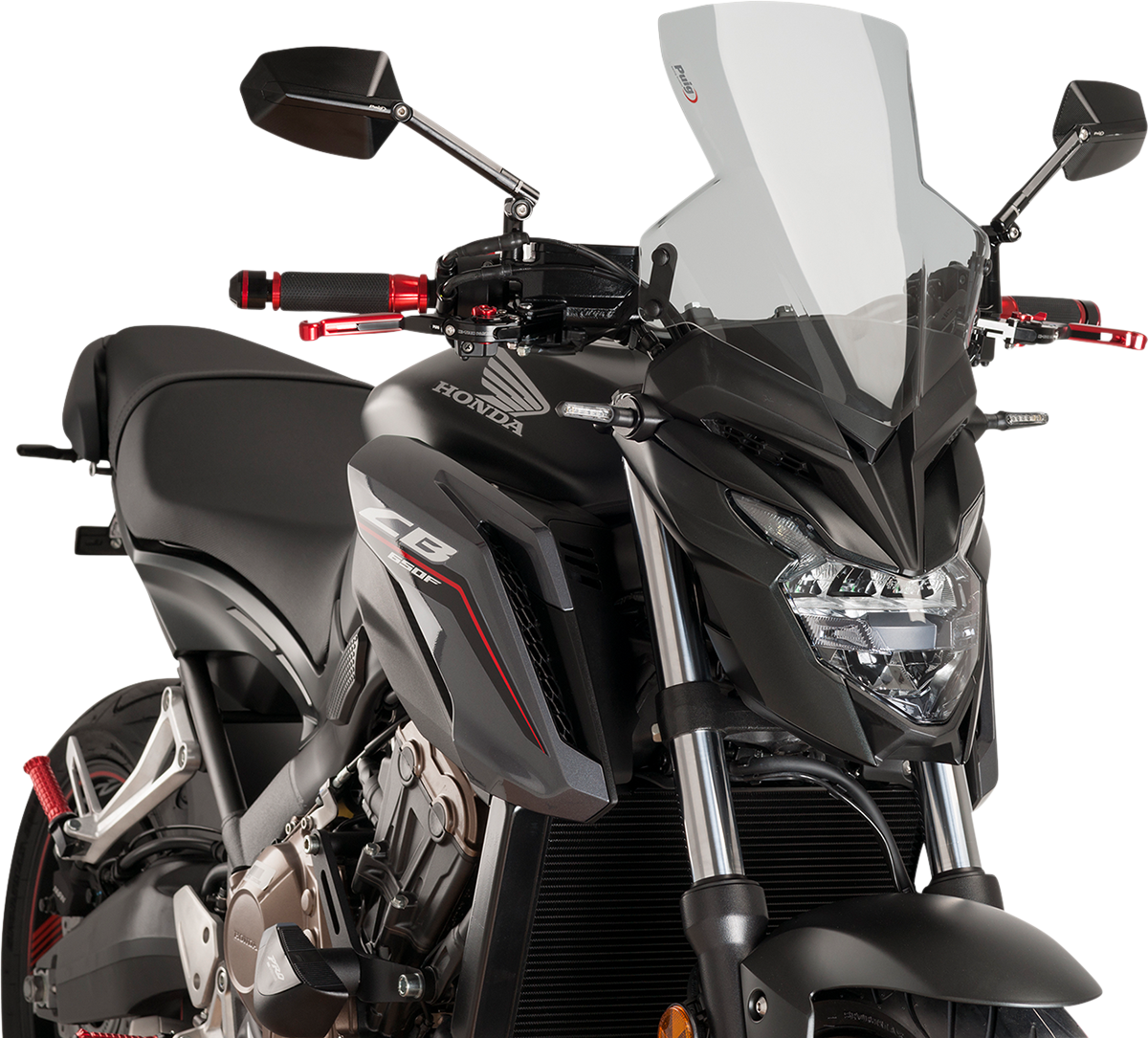 PUIG HI-TECH PARTS New Generation Windscreen - Smoke - Honda 9687H