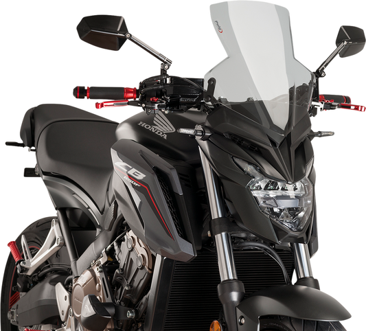 PUIG HI-TECH PARTS New Generation Windscreen - Smoke - Honda 9687H