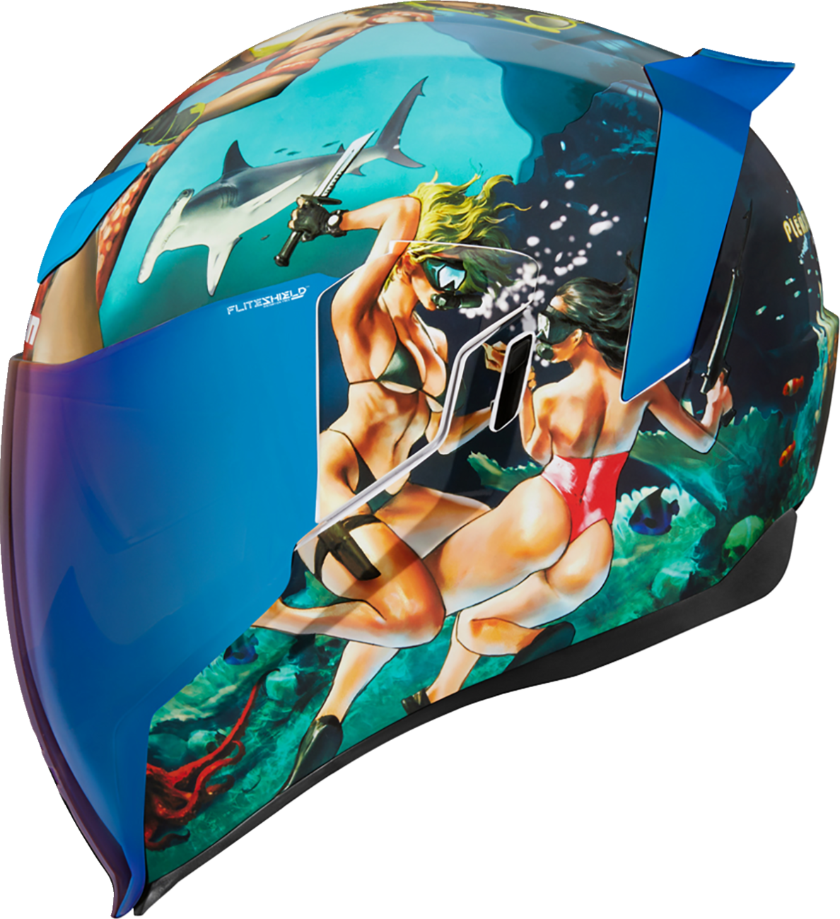 ICON Airflite™ Helmet - Pleasuredome4 - Blue - Medium 0101-15002