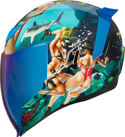 ICON Airflite™ Helmet - Pleasuredome4 - Blue - Small 0101-15001