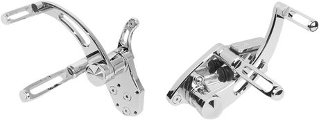 ACCUTRONIX Forward Control - Slotted - Chrome FC103-SSC