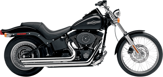 COBRA Speedster Slashdown Exhaust - Chrome - '86-'06 Softail 6850