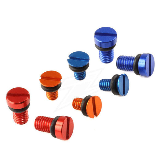 ZETA Ff Air Valve Cap Screw Kyb Showa 2pcs Blue ZE56-11006