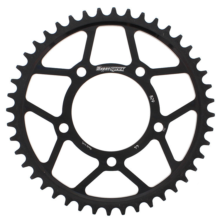 SUPERSPROX Rear Sprocket Steel 44t-530 Blk Suz RFE-829-44-BLK