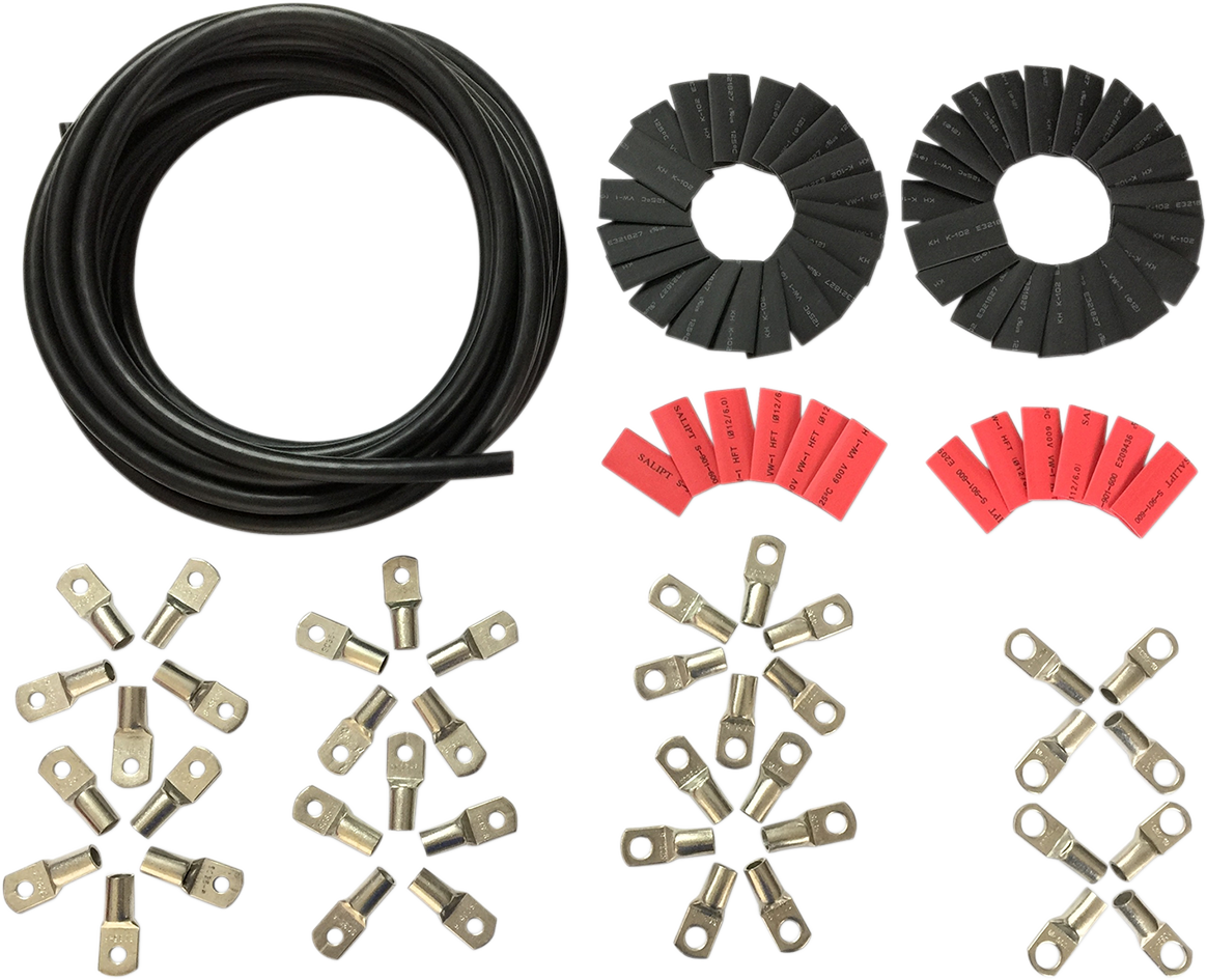 DRAG SPECIALTIES Custom Battery Cable Kit - Harley Davidson - Black E25-0092BK
