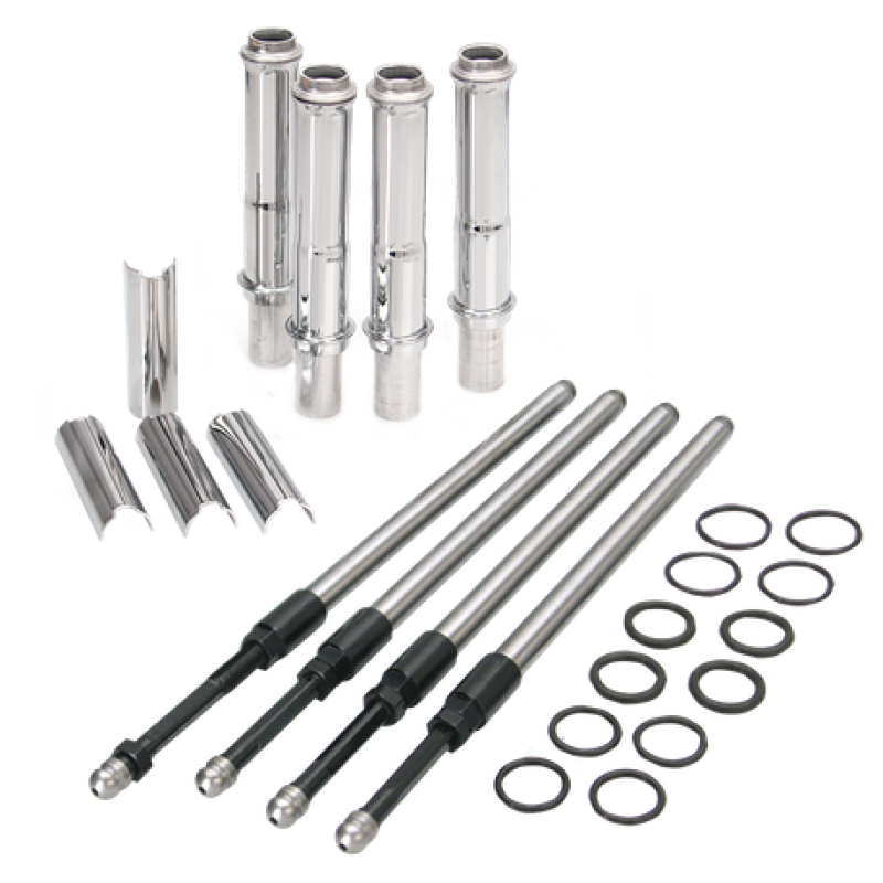 S&S Cycle 1999+ BT Stock Engine Height w/ 4.937in Length Cylinders Adjustable Pushrod Set 106-6051