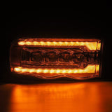 AlphaRex 02-05 Dodge Ram 1500 NOVA LED Proj Headlights Plank Style Chrome w/Activ Light/Seq Signal 880565