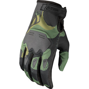 ICON Hooligan Magnacross™ Gloves - Camo Green - 2XL 3301-4825