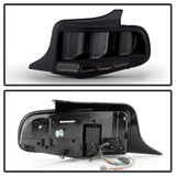 Spyder 10-12 Ford Mustang Light Bar Seq Turn Signal LED Tail Lights - Smoke ALT-YD-FM10-LED-SM 5085115