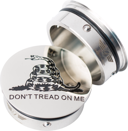 FIGURATI DESIGNS Swing Arm Covers - Don't Tread On Me - Custom FD40-DTOM-SS