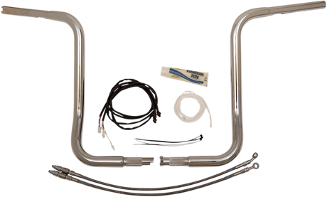 FAT BAGGERS INC. Handlebar Kit - Rounded Top - 16" - Chrome 909516