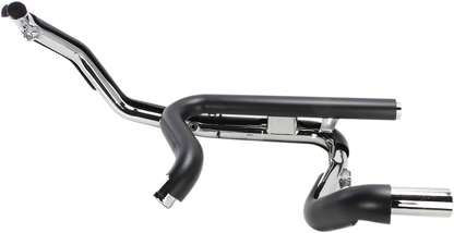 COBRA Powerport Dual Headpipes with Dual Bungs - Black 6253DBRB1