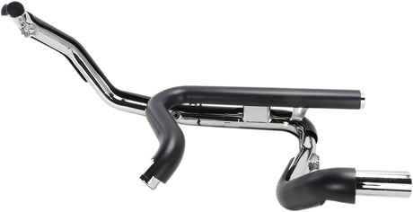 COBRA Powerport Dual Headpipes with Dual Bungs - Black 6253DBRB1