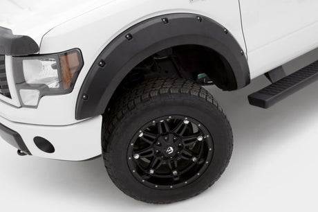 Lund 09-14 Ford F-150 (Excl Raptor) RX-Rivet Style Smooth Elite Series Fender Flares - Black (4 Pc.) RX312S
