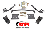 BMR 79-04 Fox Mustang Torque Box Reinforcement Plate Kit(TBR005H And TBR003H) - Black Hammertone TBR004H