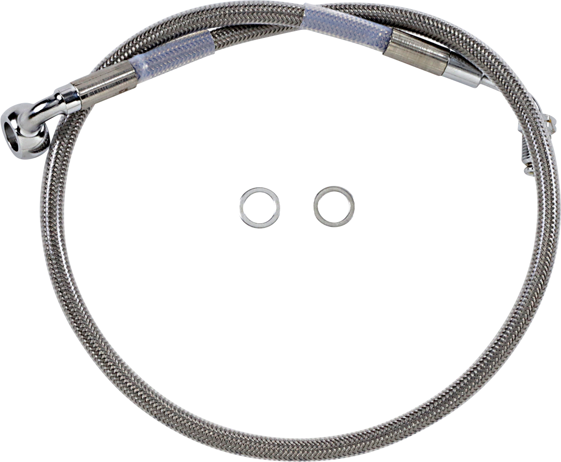 DRAG SPECIALTIES Brake Line - +4" - Stainless Steel - '18-'21 Softail 618601-4