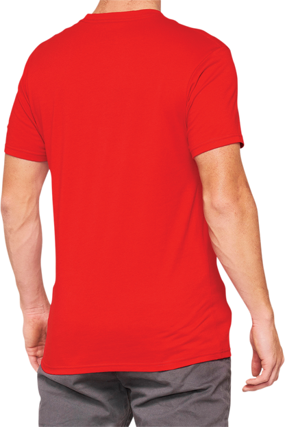 100% Tiller T-Shirt - Red - Small 32133-003-10