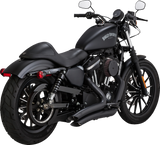 VANCE & HINES Big Radius Exhaust System - Black Iron  1200 /883 SuperLow /Forty-Eight   46367