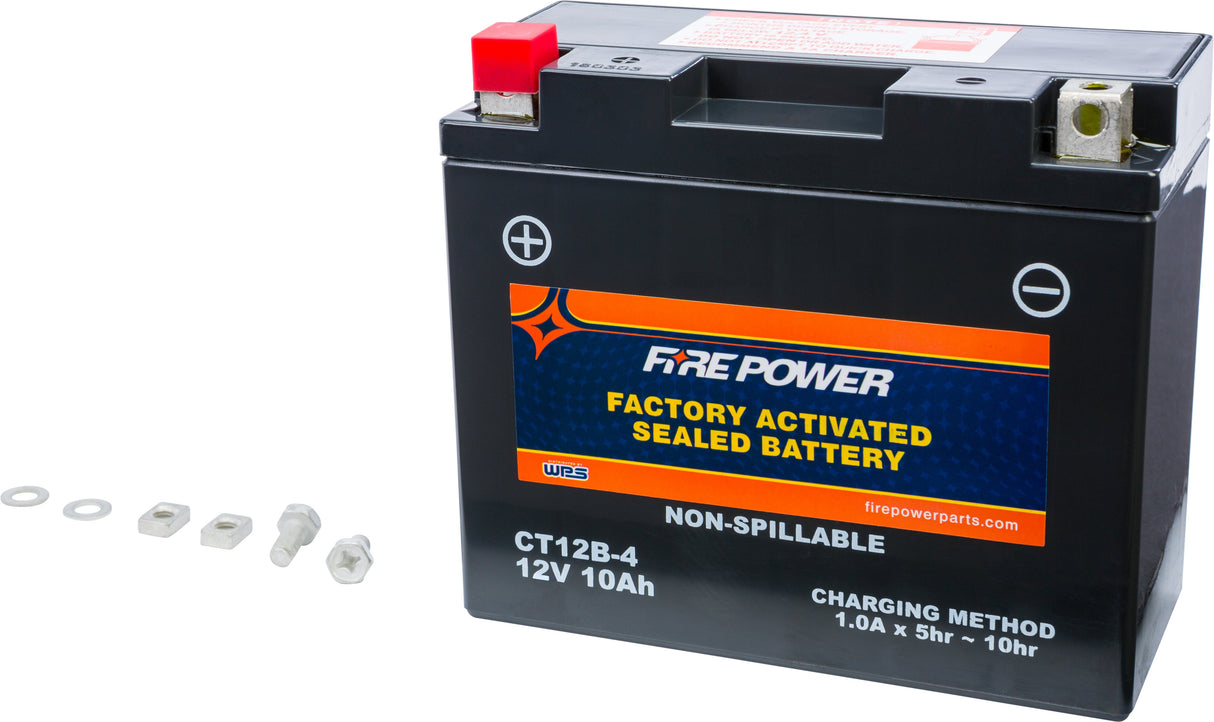 FIRE POWER Battery Ct12b-4 Sealed Factory Activated CT12B-4
