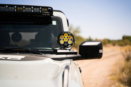 DV8 21-22 Ford Bronco A-Pillar Pod Light Mounts LBBR-02