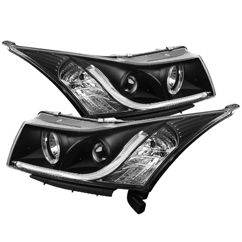 Spyder Chevy Cruze 11-14 Projector Headlights Light Tube DRL Blk PRO-YD-CCRZ11-LTDRL-BK 5074164