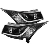 Spyder Chevy Cruze 11-14 Projector Headlights Light Tube DRL Blk PRO-YD-CCRZ11-LTDRL-BK 5074164