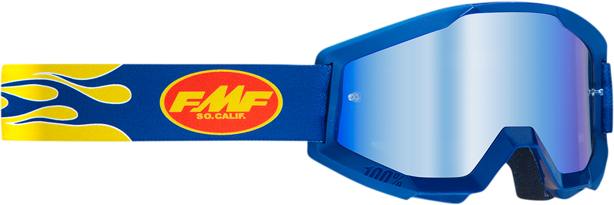 Gafas FMF PowerCore - Flame - Azul marino - Espejo azul F-50051-00007 2601-3008 